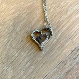 Sterling silver heart necklace